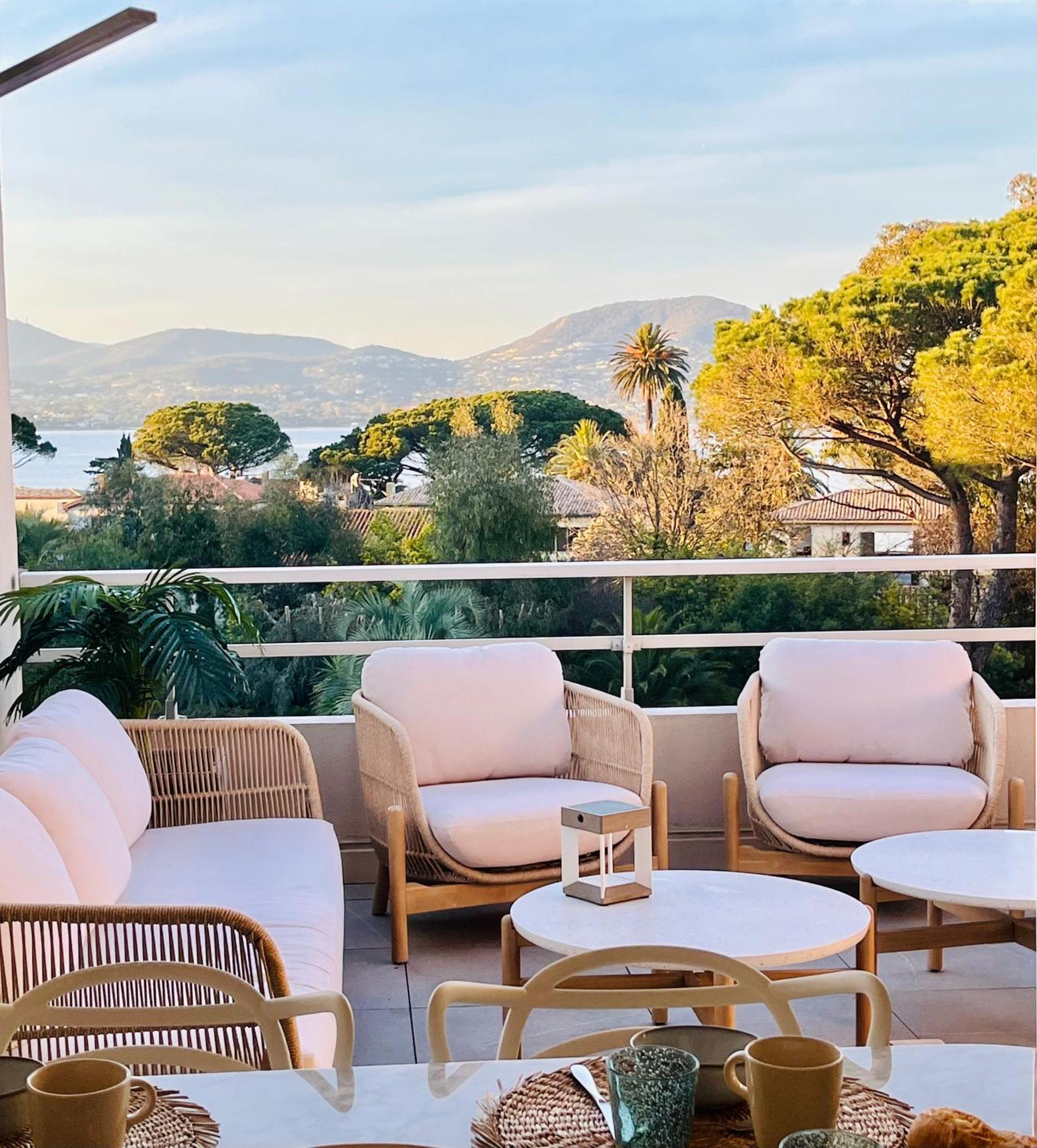 Terrasse Vue Mer - Appartement 6 Pers, 3 Chambres Et Parking A St Tropez سان تروبيه المظهر الخارجي الصورة
